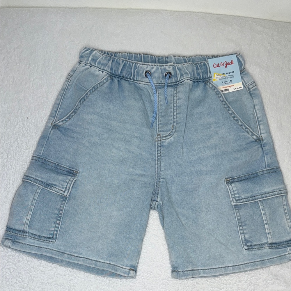 Cat & Jack Men's Cargo Shorts in Light Blue